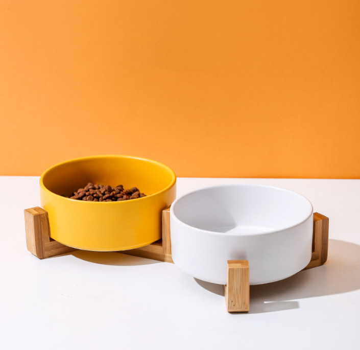 High Feeding Station Elevated 18cm Slow Food Bowl For Cats