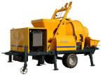 Static Hydraulic Mobile Concrete Mixer Pump For House / Commercial Buildings