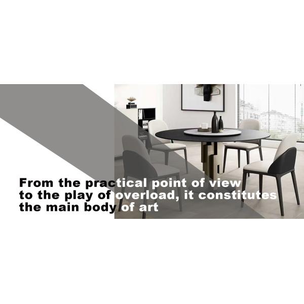 Irregular Contemporary Design Ceramic Marble Dining Table