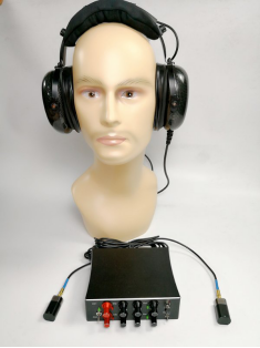 Lightweight Stereo Wall Listening Device Low Frequency High Detection Sensitivity