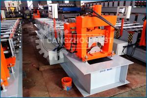 China Aluminum Metal Roofing Ridge Cap Roll Forming Machine With Fast Speed factory