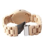 Men Quartz Wooden Quartz Watch Mineral Glass Custom Logo 12 Month Guarantee