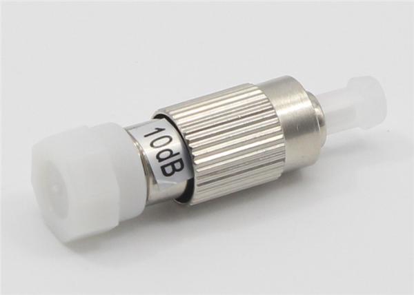 Female To Male Fiber Optic Attenuator , FC PC 10dB Plug - In Fixed Optical