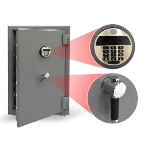 Anti Theft Fireproof Jewelry Safe Leather-Covered Biometric Fingerprint Lock