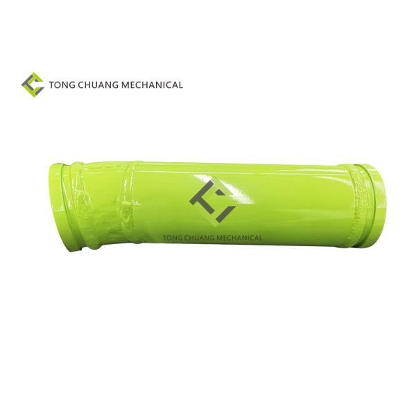 China Double Wall Concrete Pump Pipeline Elbow 125*R240-20°+356mm factory