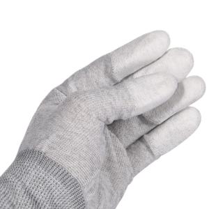 China 10e6 Ohm Carbon Fiber Electrostatic Discharge ESD Dotted Safe Gloves factory