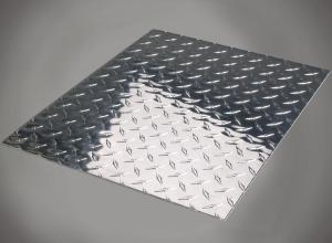 China Anti-Skidding Stripes / Pearl 6WL Stucco Embossed Aluminum Plate factory