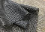 60GSM 100% Polyester Mesh Fabric Knitted For Sports Wear Lining Black