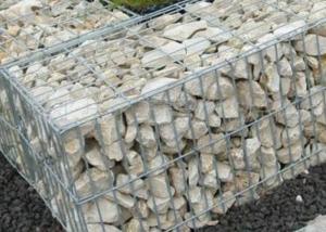 China 0.5-1.8M Steel Gabion Wire Mesh Cages Railway Use ISO9001 Listed factory