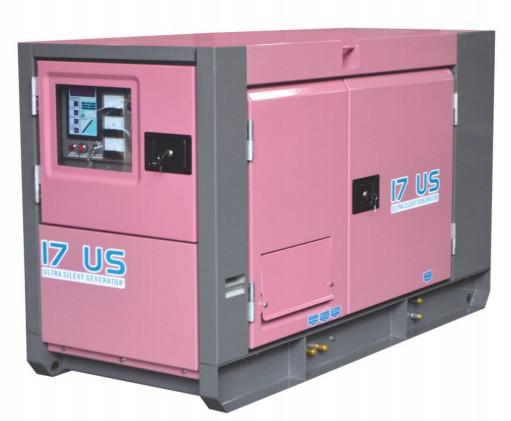 15kw-32kw Pink Grey Diesel Generator Sets Canopy Generator Set for Outdoor
