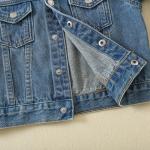 OEM unisex children's denim jacket lamb wool sherpa denim jacket jackets for