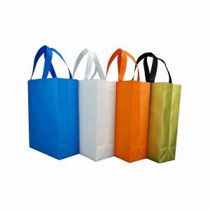 China Non woven storage business gift bag die cut tote bags polypropylene custom laminated shopping polypropylene fabric bags factory
