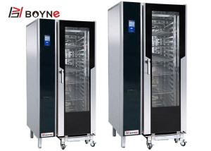 China Industrial Steam Combi Oven 20 Trays With Touch Version Stainless Steel factory