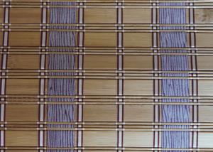 China Roman Style Natural Bamboo Blinds , Bamboo Roll Up Window Blind Custom Color factory