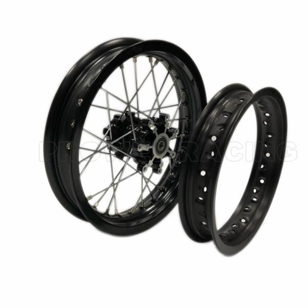 Aluminum 6061 T6 Pit Bike Wheel Set 1.60x12 for Superior Riding Experience
