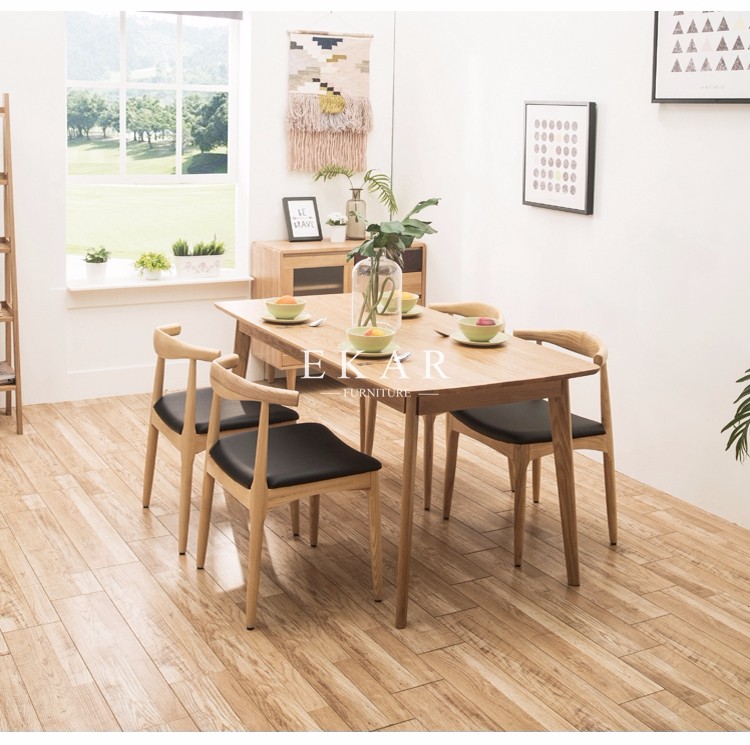 Wood Dining Table Designs 6 Seat Imported Solid Wood Europe Modern Style