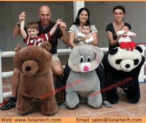 China Motorized Animals One-Time Charger Plush Animal Electric Scooters, Plush Ride On Toys factory
