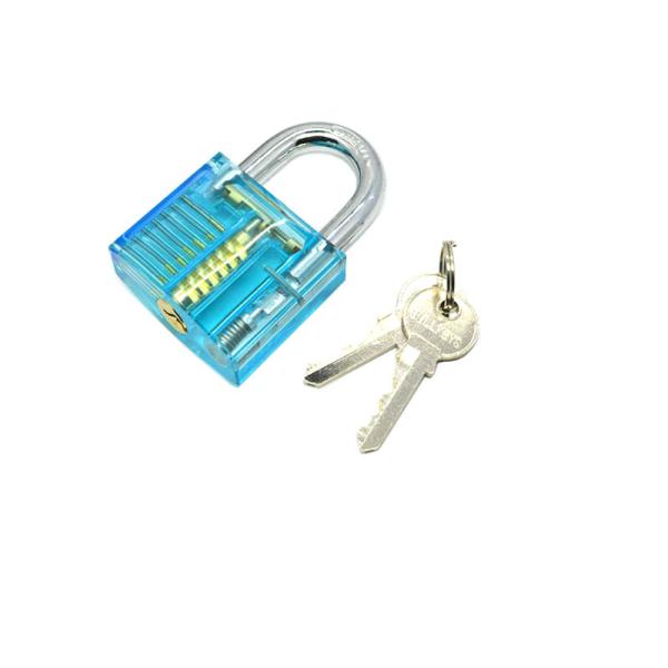 Transparent Light Blue One Character Practice Lock Transparent Locks Locksmith