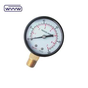 China Used to measure instruments 60mm economic 0-10bar air atmospheric pressure gauge factory