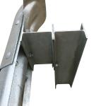 ISO Certified Metal Three Beam Highway Guardrail with H Steel Spacer Block