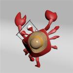 Iron Decorative Metal Sculpture Wall Mounted Giant Crab Statue For Restaurant