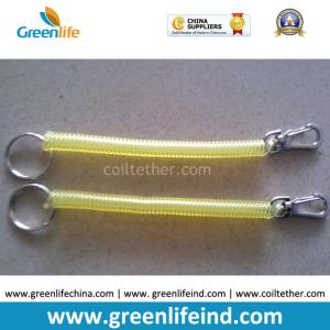 China Transparent Yellow Spring Coil KeyRings Good Connector for Personal's Pendant factory