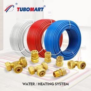 China Brass Compression Pex Fitting For Pex Multilayer Water Pipe ISO 14001 factory