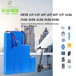 CTS OEM 36V 48v 60v 72v E Scooter Battery Pack 60 Volt Lithium Ion Battery For
