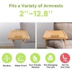 Classics Sofa Arm Rest Organizer Snacks Side Table For Wide Couches Arm Tray