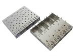 1x4 Ganged SFP Cage Connector Press Fit High Temperature Thermoplastic Housing