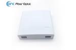 FTTx 2 Core Fiber Optic Termination Boxes Fiber Wall Outlet SC LC Adaptors