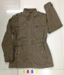 1858 Men's pu fashion long jacket coat stock