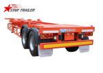 20ft Skeletal Trailer Chassis Sea Container Semi Trailer , Fuwa Axle Brand