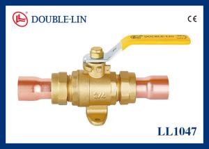 China Lever Handle Soldering 40mm X 40mm Brass Gas Ball Valve factory