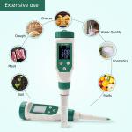 Digital Bluetooth Food PH Meter For Brewing Fruit Cheese Meat Canning 0 - 14ph