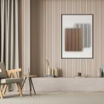 Wood Plastic Composite Interior WPC Wall Panel For Household UV Resistant