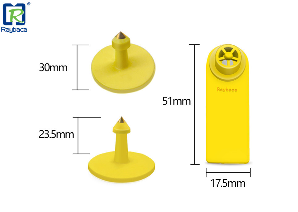 Visual Polyurethane Rfid Sheep Tags Laser Printing For Goat Id