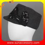 8970346 Sun Accessory customized winner fashion 100% wool felt cadet newsboy