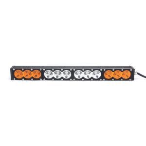 China off road led light bar with yellow and white 10W Cree PC lens DHCB-L120SDC factory
