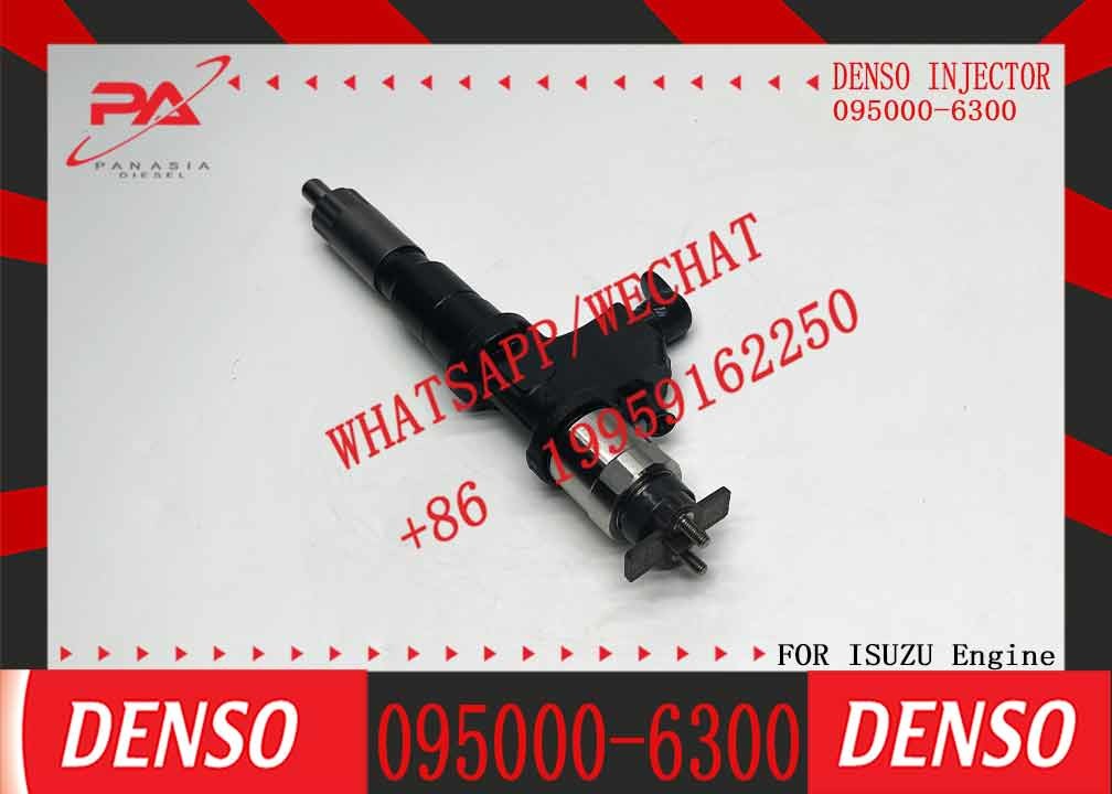 High Quality New Common Rail Injector Diesel Fuel Injector Nozzle Assembly 095000-6300 1153004360 For 6WG1 Engine