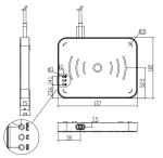 ISO 18000-6C/6B USB UHF Desktop RFID Reader/Writer for UHF Tags / Labels / Cards