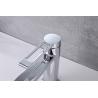 Buy cheap Sanitary Ware Hot And Cold Basin Mixer Shiny Chrome Brass Finish from wholesalers