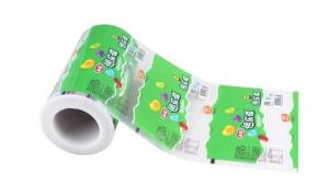 China Plastic Food Wrapping Film / Custom Printing Sachet Packaging roll film / Red Plastic Film Roll on sale