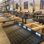 Seamless Miter Edge Marble Granite Kitchen Countertops Honed Finish