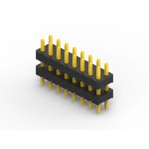 Gold Flash 10 Pin Header Connector , Dual Row Break Away Headers