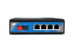 100km Industrial Ethernet POE Switch 1 Fiber 4 POE Port