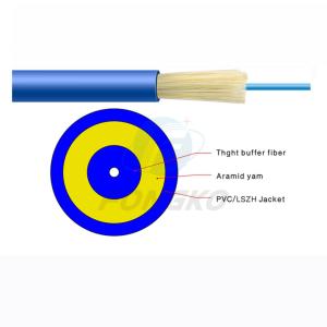 China 3mm GJFJV Indoor Simplex Single Mode Fiber Cable G652D with LSZH Sheath factory