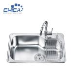 Press Kitchen Sink SUS304 Stainless Steel Kitchen Sink Single Bowl Kitchen Sink