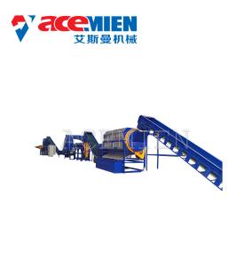 China Automatic Plastic Recycling Washing Line For Waste PET Flakes Particle Size 18mm factory