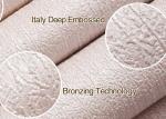 Light Pink Embossed Vinyl Wallpaper Waterproof Solid Pattern Vivid 3D Effect